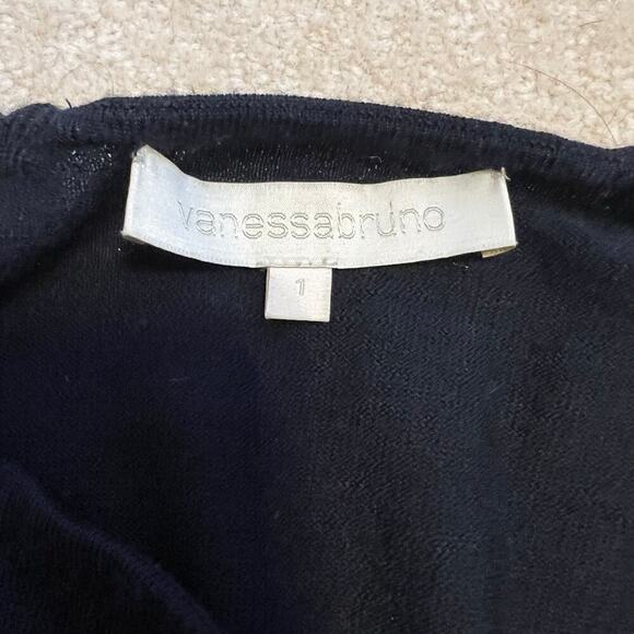 Vanessa Bruno 100% Wool Dress Black Long Sleeve VTG GUC Size Small / Size 1 - Picture 8 of 9